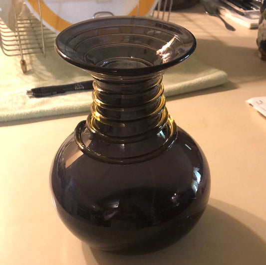 Art Deco Mouth Blown Vase