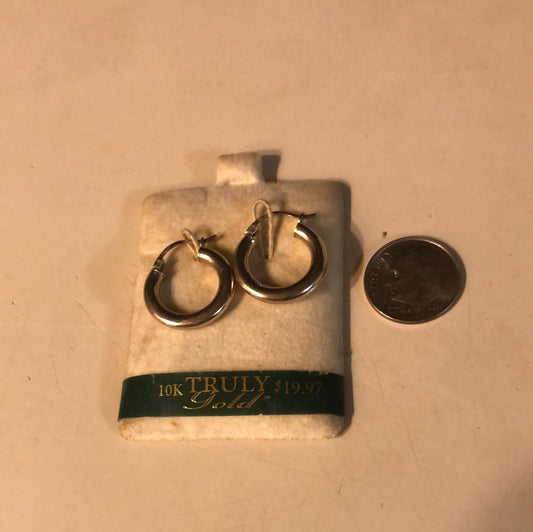 Gold Earring Hoops 3mm