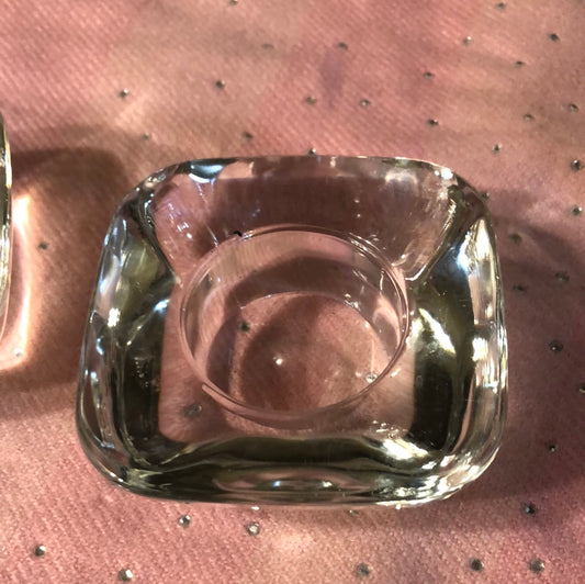 Heavy Glass Salt Cellar’s
