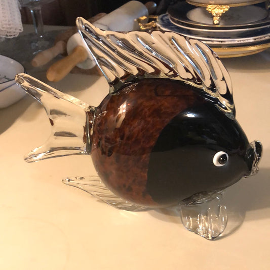 Hand blown Tiger Fish