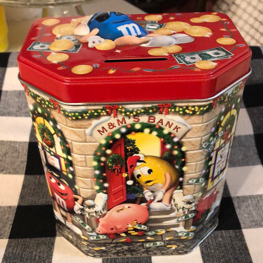 M and M’s Collectable Tin Bank