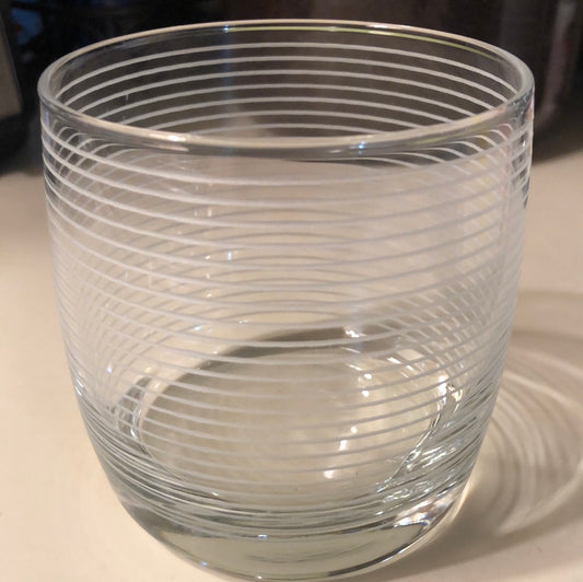 Etched Dunard Aqueduct Old Fashions Crystal Glasses