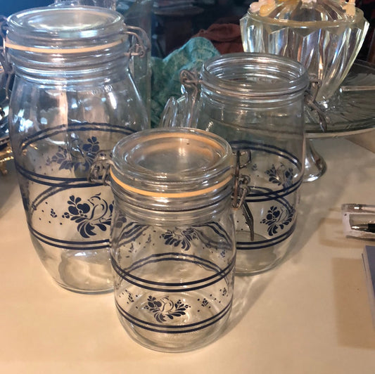 Vintage Arc Pfaltzgraff Cannister Set