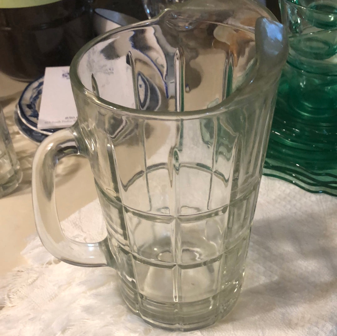 Anchor Hocking Tartan Pitcher